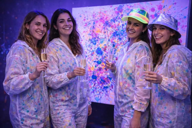 Let's Glow Crazy – Neon Action Painting Workshop in Hamburg