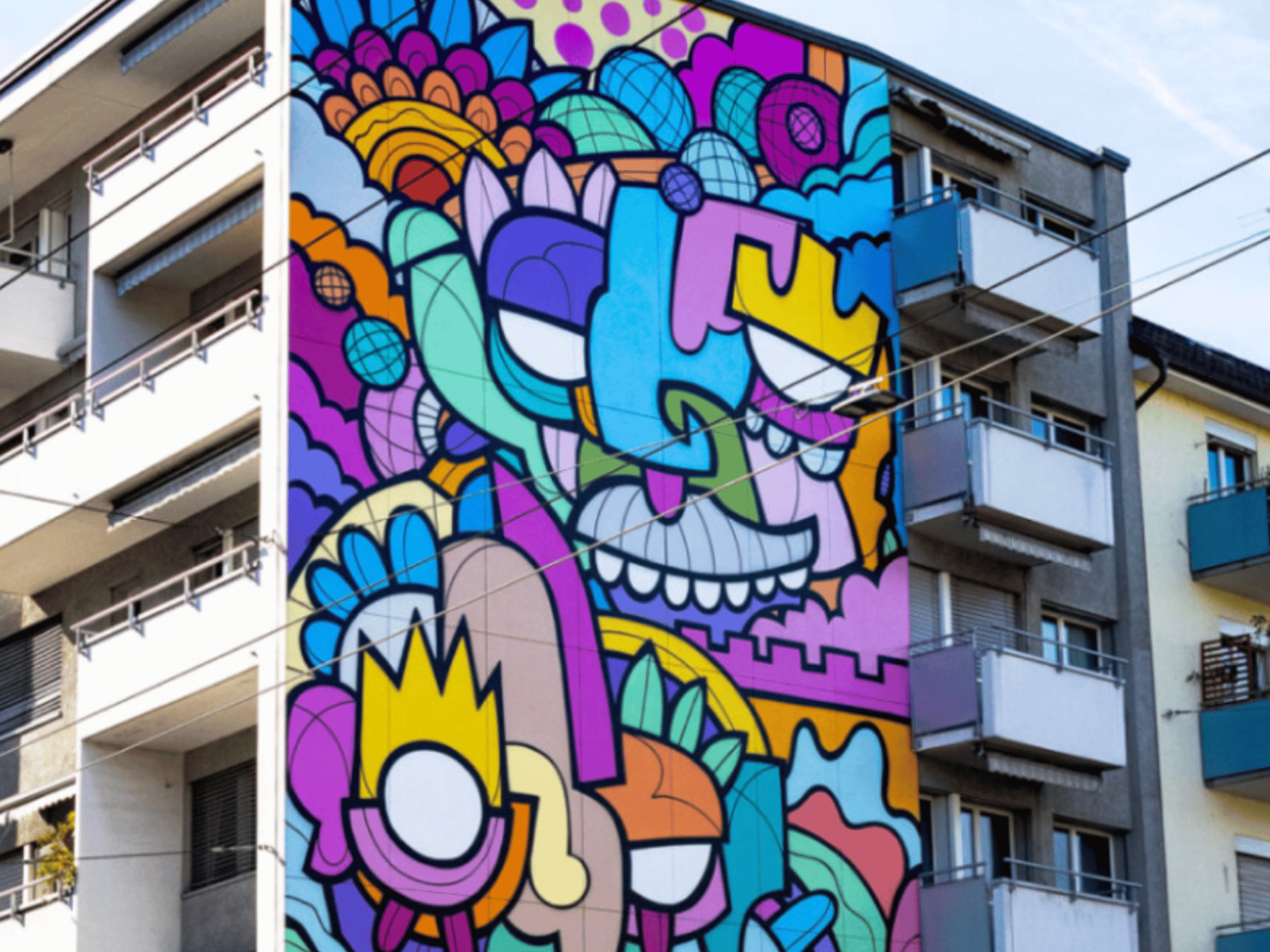 Street-Art Tour mit buntem Graffiti im Kreis 5, Zürich